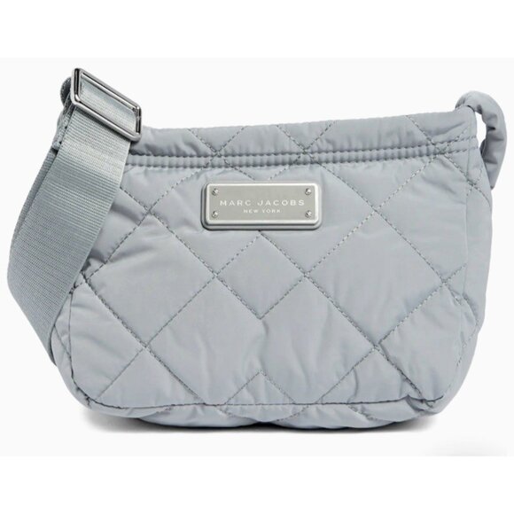 New Marc Jacobs Quilted Nylon Crossbody Rock Grey - Picture 4 of 7